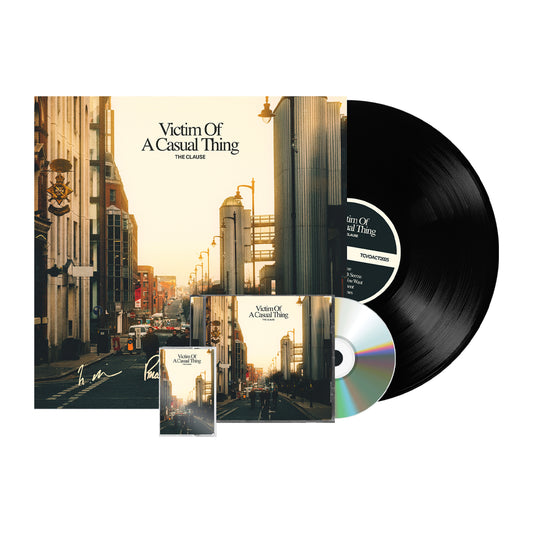 Signed Black Vinyl, Cassette & CD Bundle