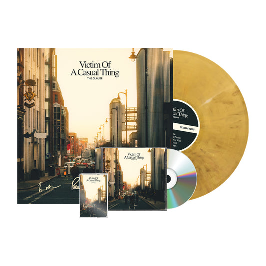Signed Gold Vinyl, Cassette & CD Bundle
