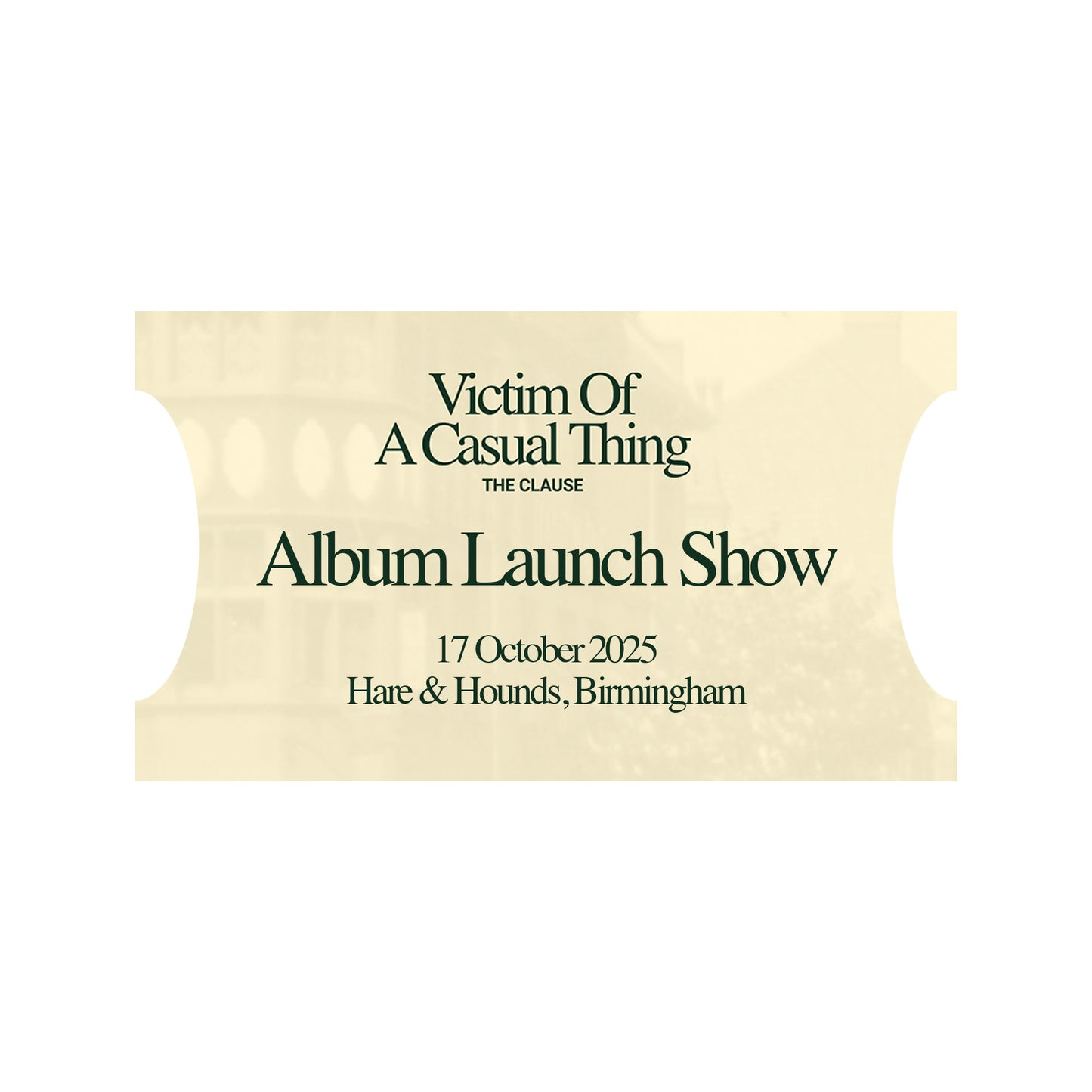 Hare & Hounds - Album Launch Show Ticket